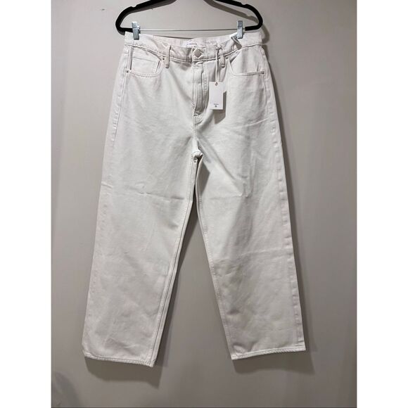Good American Women's White Good Standard Straight Baggy Jeans Size 30 NWT - Picture 6 of 11